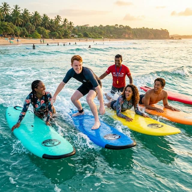 Group Surf Lessons in Arugam Bay: The Ultimate Social Surf Experience