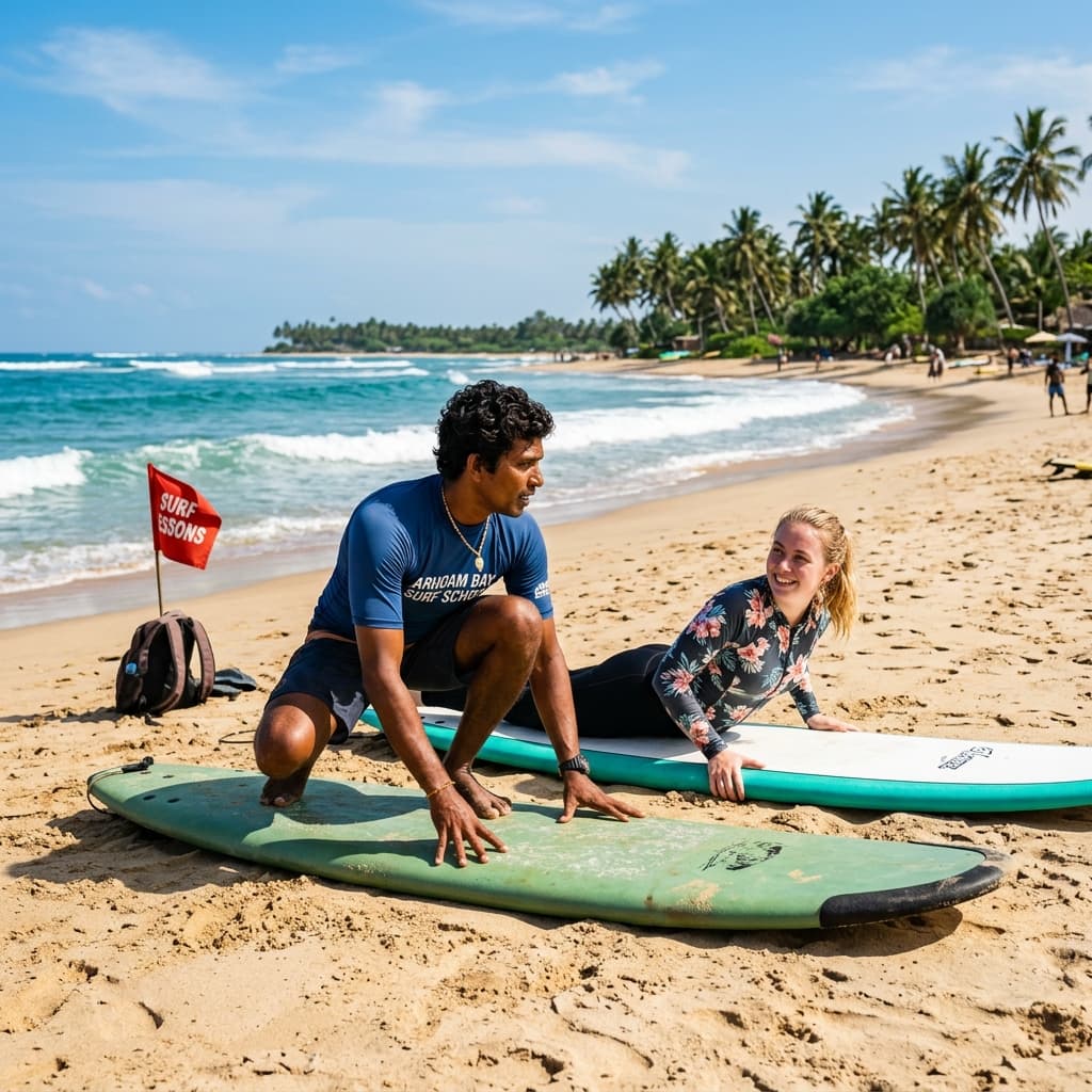 How to Stand on a Surfboard in Arugam Bay: Beginner Pop-Up Guide