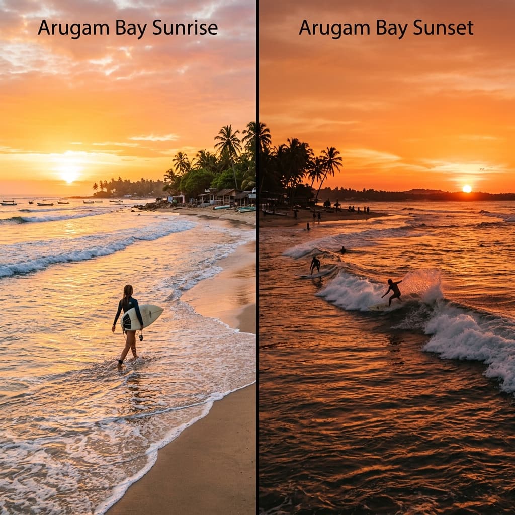 Morning vs Evening Surf Lessons in Arugam Bay: Best Time for Beginners
