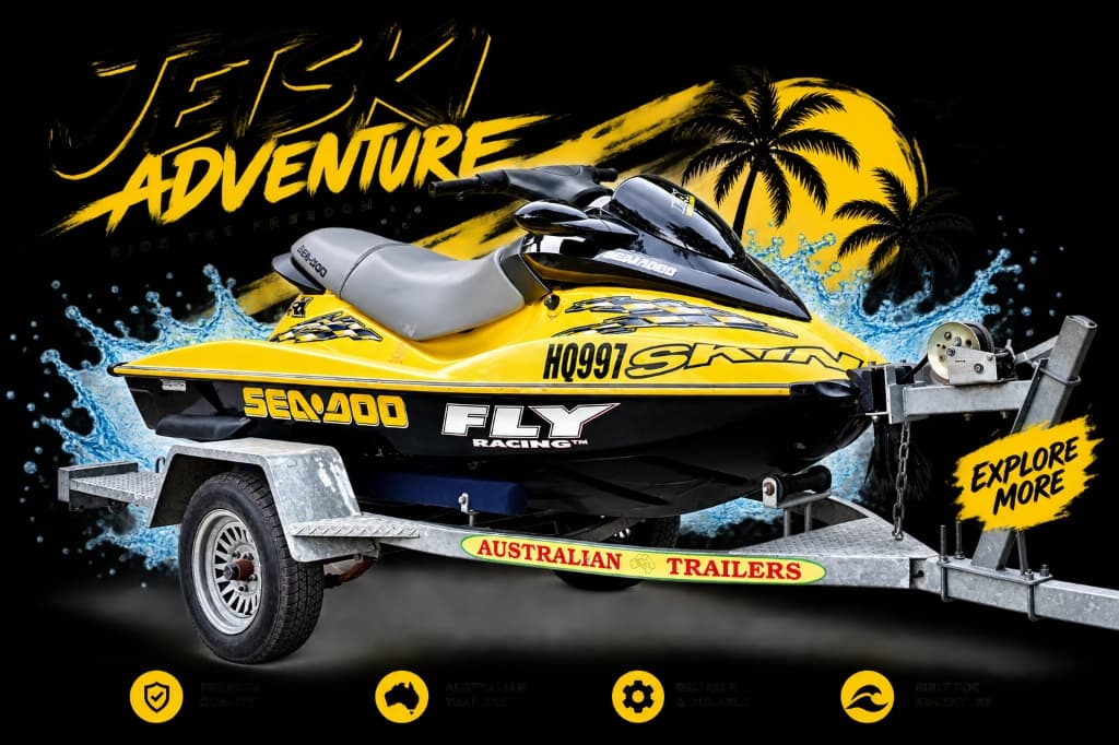 High performance jet ski ready for adventure in Arugam Bay